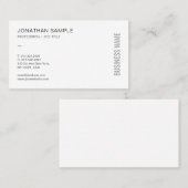 Aangepaste, moderne, eenvoudige professionele Sjab Visitekaartje (Voorkant / Achterkant)