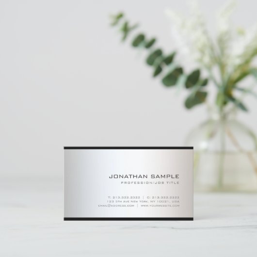 Aangepaste, moderne, eenvoudige professionele Sjab Visitekaartje (Staand voorkant)