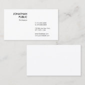 Aangepaste, moderne, eenvoudige professionele Sjab Visitekaartje (Voorkant / Achterkant)