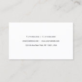 Aangepaste Moderne Eenvoudige Sjabloon Calligrafie Visitekaartje (Achterkant)