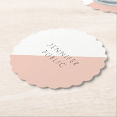 Aangepaste, moderne, eenvoudige Sjabloon met elega Kartonnen Onderzetters (Gekanteld)