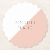 Aangepaste, moderne, eenvoudige Sjabloon met elega Kartonnen Onderzetters (Voorkant)