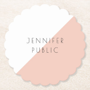 Aangepaste, moderne, eenvoudige Sjabloon met elega Kartonnen Onderzetters