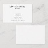 Aangepaste, moderne, eenvoudige Sjabloon Visitekaartje (Voorkant / Achterkant)