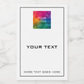 Aangepaste moderne eenvoudige Sjabloon voor kleine Voedselcontainer Etiket (Enkel label)