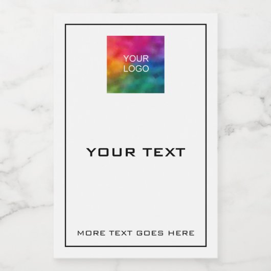 Aangepaste moderne eenvoudige Sjabloon voor kleine Voedselcontainer Etiket (Enkel label)