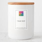 Aangepaste moderne eenvoudige Sjabloon voor kleine Voedselcontainer Etiket (Voorkant)