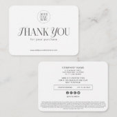 Aangepaste moderne eenvoudige zakelijke Logo Coupo Notitiekaartje (Voorkant / Achterkant)