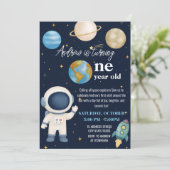 Aangepaste moderne eerste reis rond de verjaardag kaart (Staand voorkant)