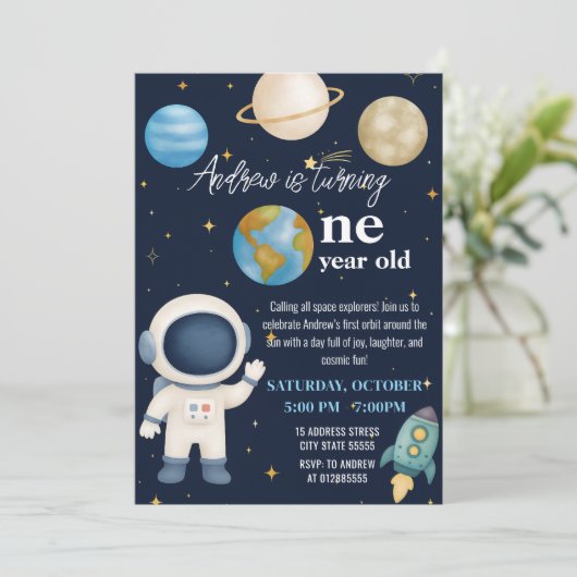 Aangepaste moderne eerste reis rond de verjaardag  kaart (Staand voorkant)