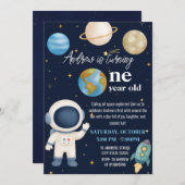 Aangepaste moderne eerste reis rond de verjaardag kaart (Voorkant / Achterkant)