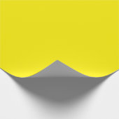Aangepaste Moderne Effen Kleur Helder Geel Gift Cadeaupapier (Hoek)