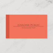 Aangepaste moderne Elegant Earth Colors Sjabloon Visitekaartje (Voorkant)