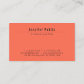 Aangepaste moderne Elegant Earth Colors Sjabloon Visitekaartje (Achterkant)