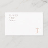 Aangepaste Moderne Elegant Monogram Sjabloon Visitekaartje (Voorkant)