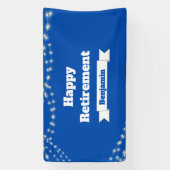 Aangepaste moderne elegante blauwe gelukkige pensi spandoek (Verticaal)