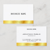 Aangepaste, moderne, elegante Gold-look: eenvoudig Visitekaartje (Voorkant / Achterkant)