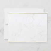 Aangepaste moderne elegante gouden handschrift Sja Notitiekaartje (Achterkant)