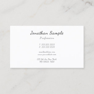 Aangepaste Moderne Elegante Handgeschreven Script  Visitekaartje
