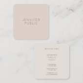 Aangepaste, moderne, elegante kleuren professionel vierkante visitekaartje (Voorkant / Achterkant)