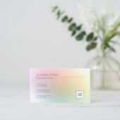 Aangepaste moderne, elegante kleurrijke Logo voor  Visitekaartje (Staand voorkant)