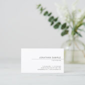 Aangepaste Moderne Elegante Minimalistische Templa Visitekaartje (Staand voorkant)