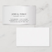 Aangepaste moderne elegante professionele faux zil visitekaartje (Voorkant / Achterkant)