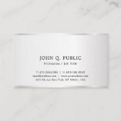 Aangepaste moderne elegante professionele faux zil visitekaartje (Voorkant)