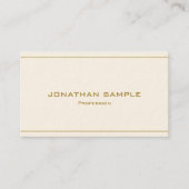 Aangepaste Moderne Elegante Professionele Gouden L Visitekaartje (Voorkant)