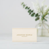 Aangepaste Moderne Elegante Professionele Gouden L Visitekaartje (Staand voorkant)