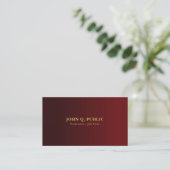 Aangepaste Moderne Elegante Professionele Gouden T Visitekaartje (Staand voorkant)