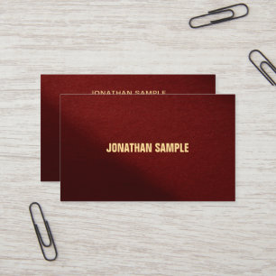 Aangepaste moderne elegante professionele gouden t visitekaartje