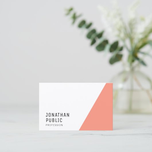 Aangepaste, moderne, elegante professionele Sjablo Visitekaartje (Staand voorkant)