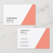 Aangepaste, moderne, elegante professionele Sjablo Visitekaartje (Voorkant / Achterkant)