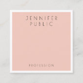 Aangepaste moderne, elegante professionele Sjabloo Vierkante Visitekaartje (Voorkant)