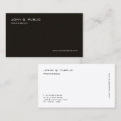Aangepaste moderne, elegante professionele Sjabloo Visitekaartje (Voorkant / Achterkant)