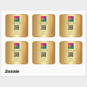 Aangepaste moderne elegante professionele sjabloon vierkante sticker (Vel)
