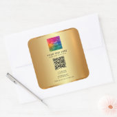 Aangepaste moderne elegante professionele sjabloon vierkante sticker (Envelop)
