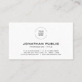 Aangepaste moderne elegante Sjabloon barcode QR-co Visitekaartje (Achterkant)