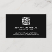 Aangepaste moderne elegante Sjabloon barcode QR-co Visitekaartje (Voorkant)