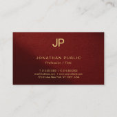 Aangepaste Moderne Elegante Sjabloon Professional Visitekaartje (Achterkant)