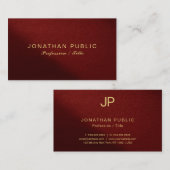 Aangepaste Moderne Elegante Sjabloon Professional Visitekaartje (Voorkant / Achterkant)