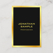 Aangepaste, moderne elegante Sjabloon voor zwart e Visitekaartje (Voorkant)