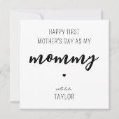 Aangepaste moderne en elegante kaart voor de eerst (Voorkant)