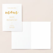 Aangepaste moderne en elegante Moederdag Folie Kaa Folie Kaarten (Display)