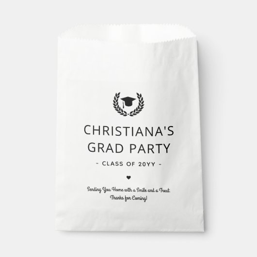 Aangepaste moderne en minimalistische afstudeerfee bedankzakje (Voorkant)