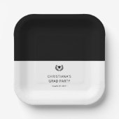 Aangepaste moderne en minimalistische afstudeerfee papieren bordje (Voorkant)