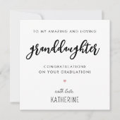 Aangepaste moderne en Schattigee kleindochter Afst Kaart (Voorkant)