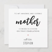 Aangepaste moderne en Schattigee moeder Afstuderen Kaart (Voorkant)