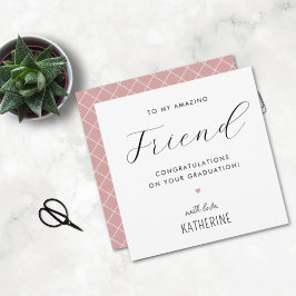 Aangepaste moderne en Schattigee vriend Afstuderen Kaart